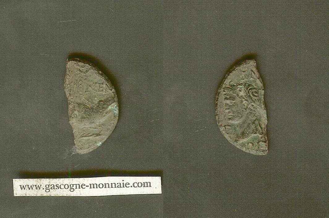 Nimes demi dupondius Nimes c. 16/15 - 10 BC. EF